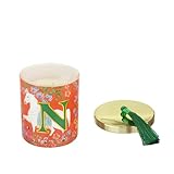 KASANOVA Duftkerze Buchstabe N Royal Garden grün Duft und Kerzen