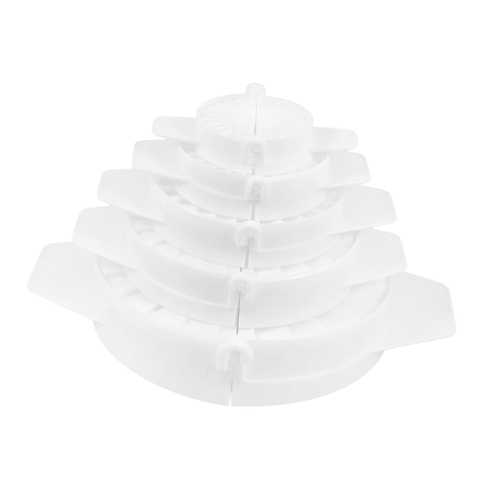 PRETYZOOM Dumpling Molding Press Set 5 Pcs Dumpling Makers Pierogi Press Maker Plastic Pasty Molds Easy for Family Gatherings