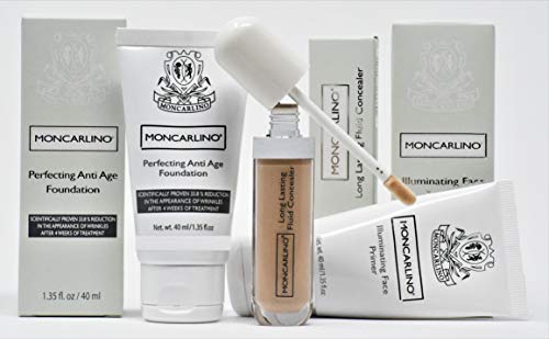 MONCARLINO Long Lasting Fluid Concealer, Dark, 0.27 Fluid Ounce