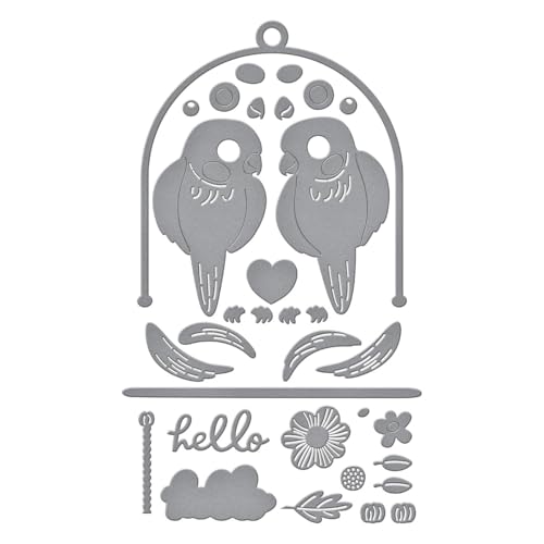 Spellbinders S4-1406 Pretty Birds Etched Dies from The Cheerful Chirps Collection by Spellbinders - Image 3