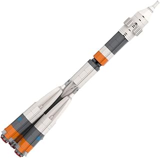 WiMiU Space Ultimate Soyuz Rocket Building Block Set,Outer Space R-7 Rocket Building Toy Model,International Space Station Rocket,Launch Vehicle Rocket for Boys Girls Kids Adults (587PCS), C7882