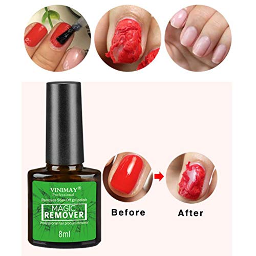 Removedor mágico de esmalte de unhas, Removedor de esmalte de gel, Removedor profissional de esmalte