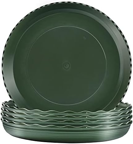 TStarJungle 5 Pack Plant Saucers, Flower Pot Drip Trays for Indoor/Outdoor Plants Garden Saucers Plant Pot Saucer Trays, Surface Protection for Household Plants - 30cm