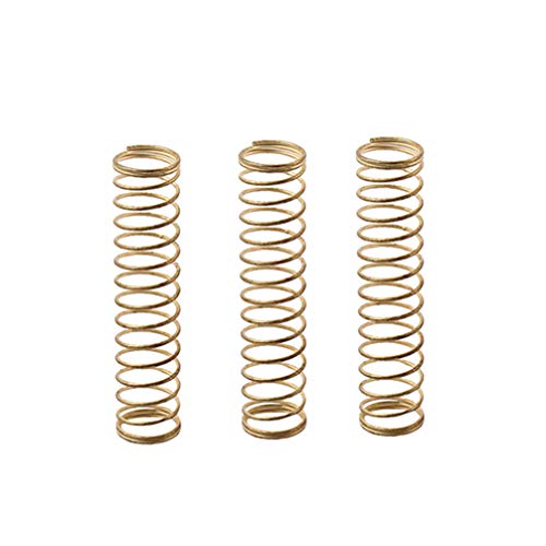 Healifty Kolben für Trompete, Feder, Messing, Feder, Windinstrument, 3 Stück (goldfarben)