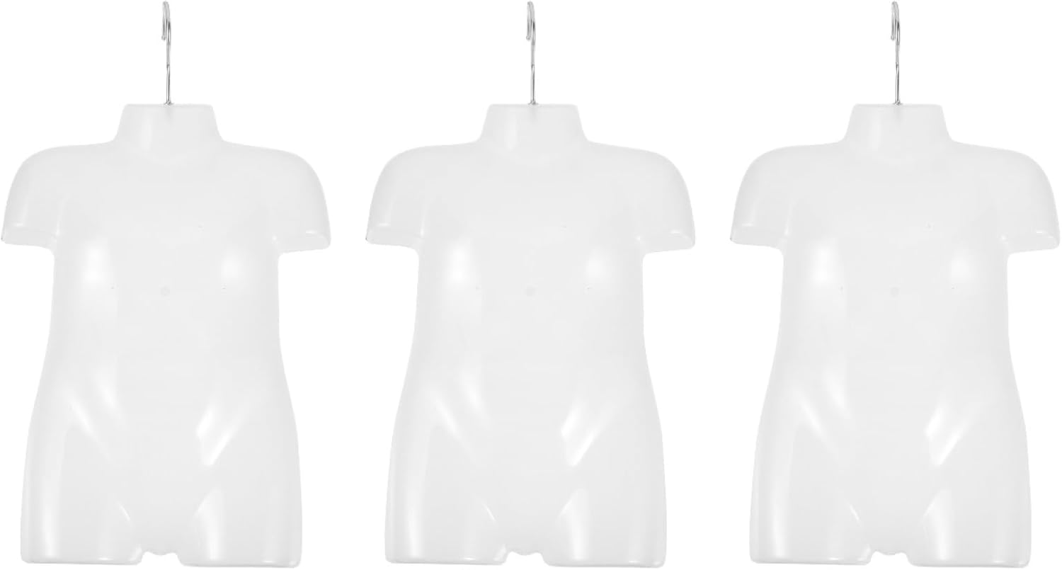 Kids Mannequin with Hanger Baby Clothes Display Form for Toddlers Store and Home Use Lightweight Child Mannequin 10.24X2.17X14.17 Inches