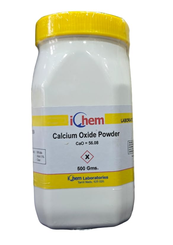 ICHEM Calcium Oxide Powder L.R (500GM) Assay 98% Min (Lab Use Only) (B0D87P2X4G) Amazon Price History, Amazon Price Tracker