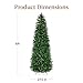Best Choice Products Unlit Pencil Christmas Tree, 6ft Premium Artificial Tree, Realistic Spruce Holiday Decor w/ 618 Branch Tips, Metal Base