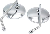 Vista 6 de Espejos laterales para Ducati - Espejos retrovisores de motocicleta, espejos redondos para motocicleta, 2 piezas de vástago largo para motocicleta