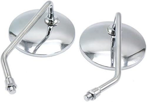 Miniatura 6 de Espejos laterales para Ducati - Espejos retrovisores de motocicleta, espejos redondos para motocicleta, 2 piezas de vástago largo para motocicleta,