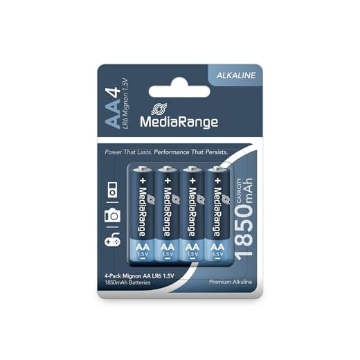 MediaRange MRBAT104 Mignon AA|LR6- Pilas alcalinas no recargables 1,5 V, AA, Color Blanco y Azul