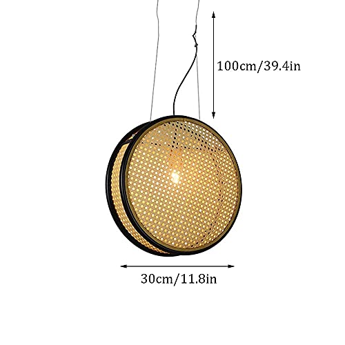 Lámparas colgantes de decoración de cabecera para dormitorios de estilo zen natural 7