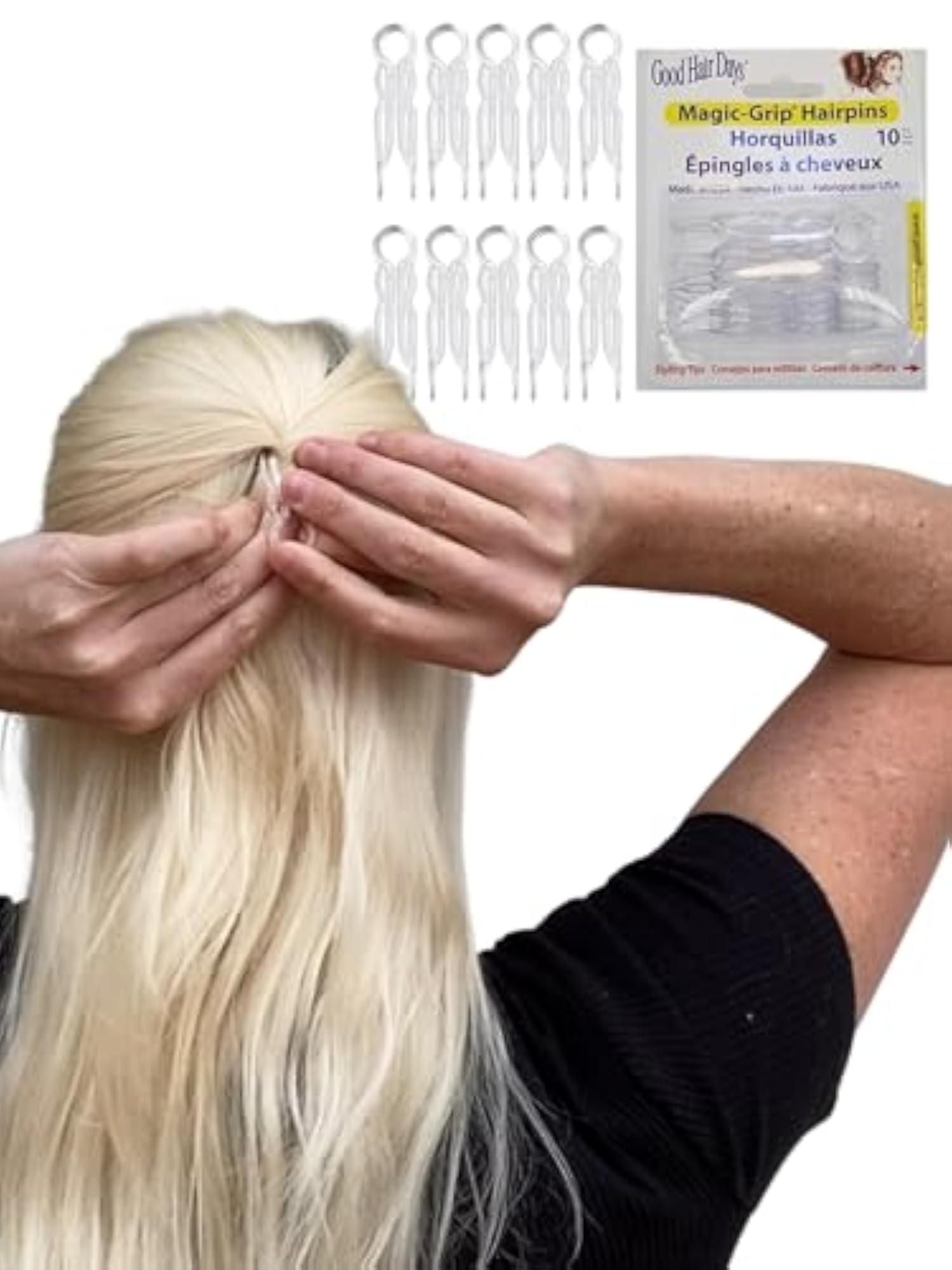 U-Shaped Magic Grip Hairpins, Strong and Durable