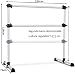 COSTWAY Barra de Ballet Móvil Altura Regulable 123 x 71 x 119...