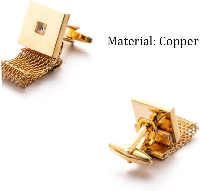Copper Electroplating Men's Cufflinks Crystal French Cuff-link Shirt Dedicated Sleeve Button