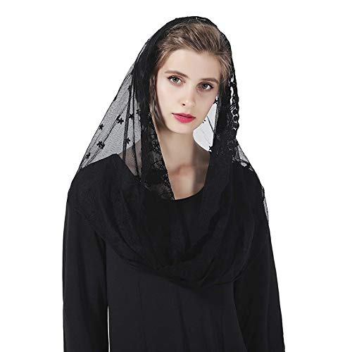 Voile de dentelle messe chapelle et étole couvre-tête chrétienne pour femme pieuse