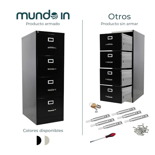 Oficina, Home archivero 4 gavetas Marca MUNDO IN MUEBLES (3)