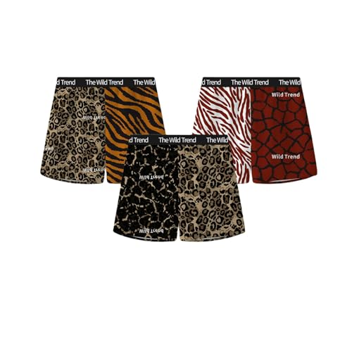 Boxer de hombre de estampado leopardo en algodon suelto lote de 3 piezas talla L 4