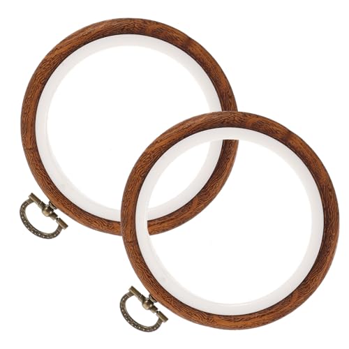 Aros de bordado de plástico redondos para manualidades de costura y punto de cruz