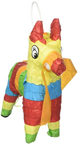 Amscan Mini Donkey Pinata Decoration, 7 1/2" X 5 3/4", Multicolor #TOP1