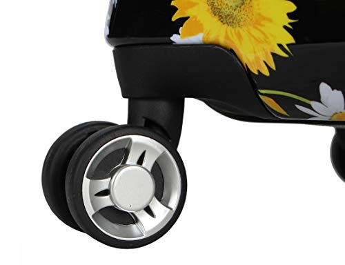 Betsey Johnson Coleção de bagagem verificada de 66 cm – Mala rígida expansível resistente a arranhõe