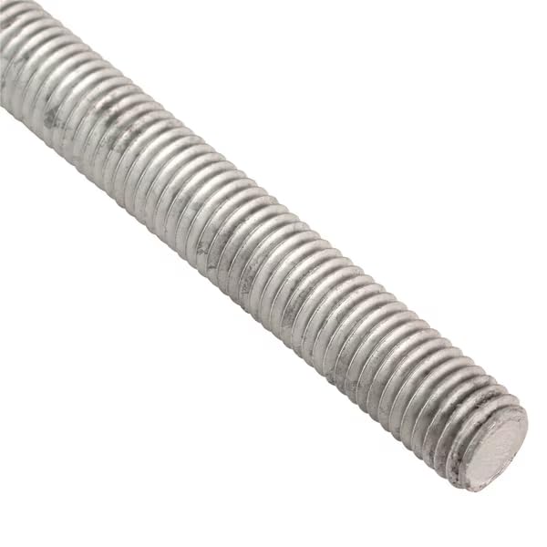 Fully Threaded Rod, 5/8"-11, 3 ft, Steel, Grade A, Hot Dipped Galvanized Finish
