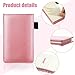 Outus 10 Pcs Mini Pocket Notepad Holder Set Included Small Leather Pocket Notebook Holder with 50 Lined Sheets, Metal Pen, 8 Pcs 3 x 5 Inch Memo Book Refills, 30 Lined Paper Per Note Pad (Pink)