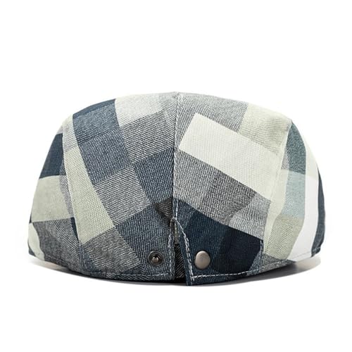Image of Quanhaigou Men's Cotton Flat Ivy Gatsby Newsboy Driving Hat Adjustable Irish Cabbie Ivy Driving Hunting Cap