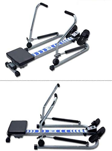 Image of Rowing Machine Indoor Rower Hydraulic Rower Trainer Adjustable Resistance HD Data Display Maximum Load 140kg for Home Fitness Exercise