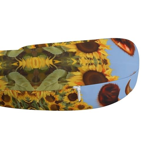 Almohada de viaje con espuma de memoria U miniatura 4