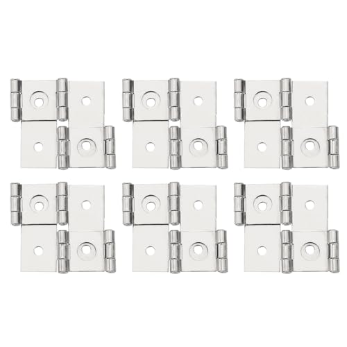 Charnière à double action en nickel argenté durable pour finitions de menuiserie - 2