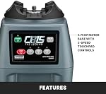 Waring Commercial CB15 Ultra Heavy Duty 3.75 HP Blender, Electric Touchpad Controls with Stainless Steel 1 Gallon Container, 120V, 5-15 Phase Plug,Black