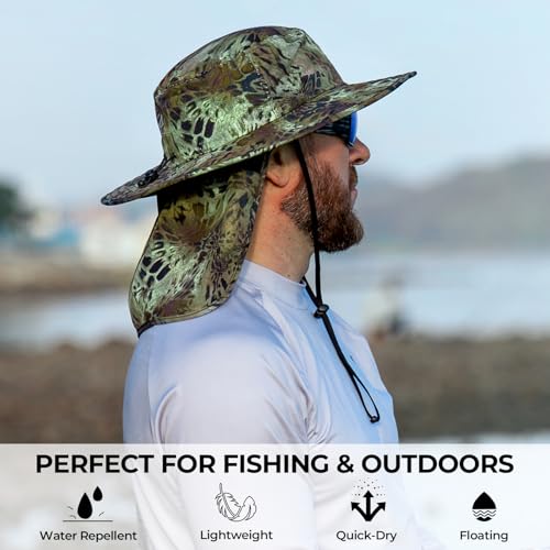 Image of KastKing Sol Armis UPF 50 Boonie Hat - Sun Protection Hat, Fishing Hat, Beach & Hiking Hat, Paddling