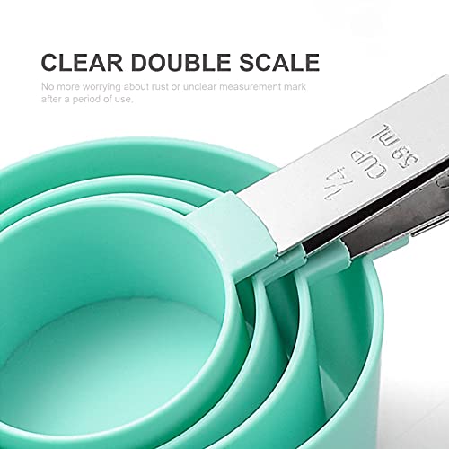 Kiboule Conjunto de Colheres de Medição de 8 Pçs Colheres Medidores para Ingredientes Secos e Líquid