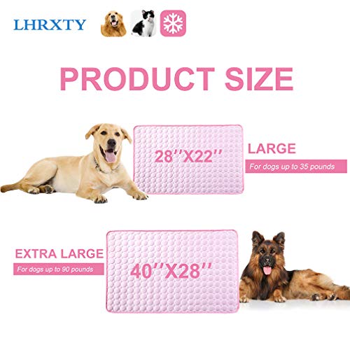 Lhrxty Cooling Mat For Dogs Cats Self Dog Cooling Mat Portable & Washable Pet Cooling Blanket Breathable Pet Crate Pad For Large Dogs Cats Animal #TOP3