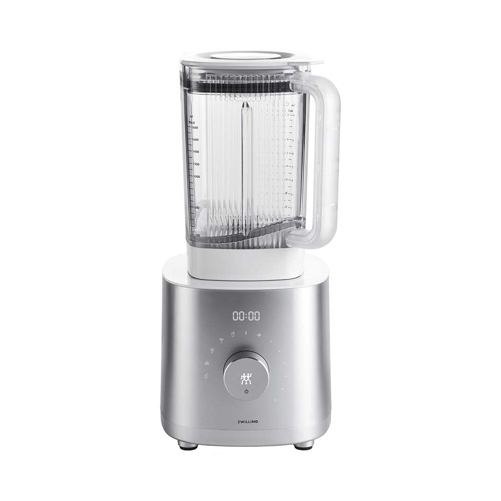 ZWILLING ENFINIGY Frullatore a colonna da 1,8 litri, con lama ad alette in acciaio inox e motore ad alte prestazioni da 1600 watt, argento