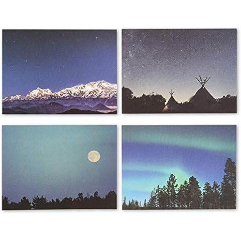 Monolike Serenity memopad - 4 Packs, 4 Different Designs, 100 Sheets Per Pad, Total 400 Sheets, Memo Pads, Writing Pads Cover