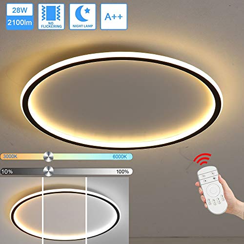 Plafonnier LED variable 28W 2100 lm avec télécommande et veilleuse - 3