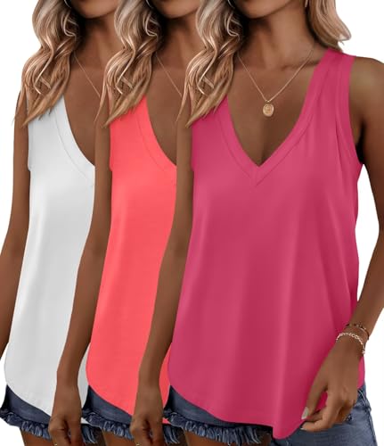 KKJ 3 Pack Womens Tank Tops 2026 Summer Vacation Outfits