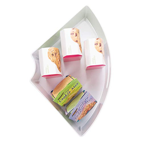 image for InterDesign iDesign Recycled Plastic 1/4 Wedge Lazy Susan Turntable Or