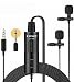 Produktbild SYNCO Lavalier Mikrofon Doppelkopf, Omnidirectional Kondensator Mic mit Windschutz, Ansteckmikrofon 3.5mm TRS/TRRS 6.3mm für Smartphone iPhone Huawei Samsung, PC, Kamera DSLR Camcorder Lav-S6D
