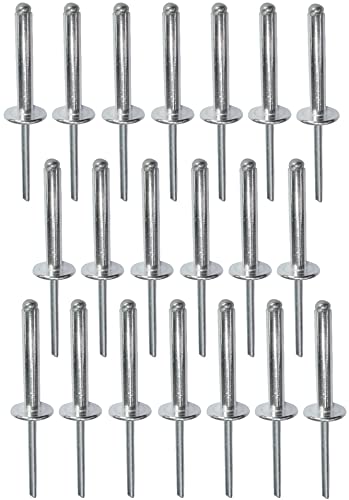 AERZETIX - C48175 - Lot de 20 Rivets aveugles Ø5x30mm à tête large 14mm - DIN 7337 C - rivet pop à rupture de tige - en aluminium/acier