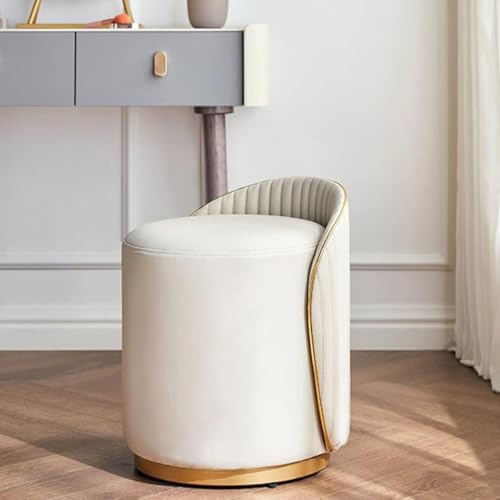 Taburete de maquillaje redondo y silla funcional de tocador para dormitorio de niñas 5