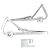 Attic Ladder Spreader Hinge Arms Replacement Counter Balance Arms Hinge Kit Compatible with 2010-Up Werner Mk 5, WU2210, W2208, W2210 Thick Zinc