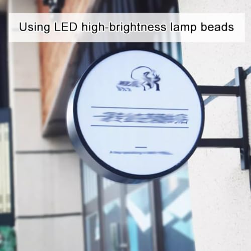 Letrero LED de doble cara para exteriores, valla publicitaria iluminada impermeable para una mayor visibilidad en pubs y tiendas, marco de luz montado en la pared