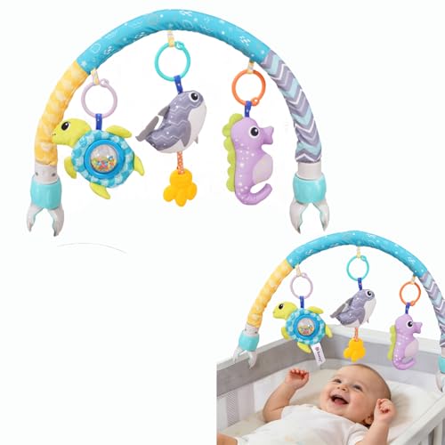 Image of Pau1Hami1ton Car Seat Toys, Stroller Toys,Car Seat Toys for Babies 0-6 Months,3 Month Baby Toys Fit for Crib Bed,Stroller,Car Seat,Baby Gifts.S-19(Whale)
