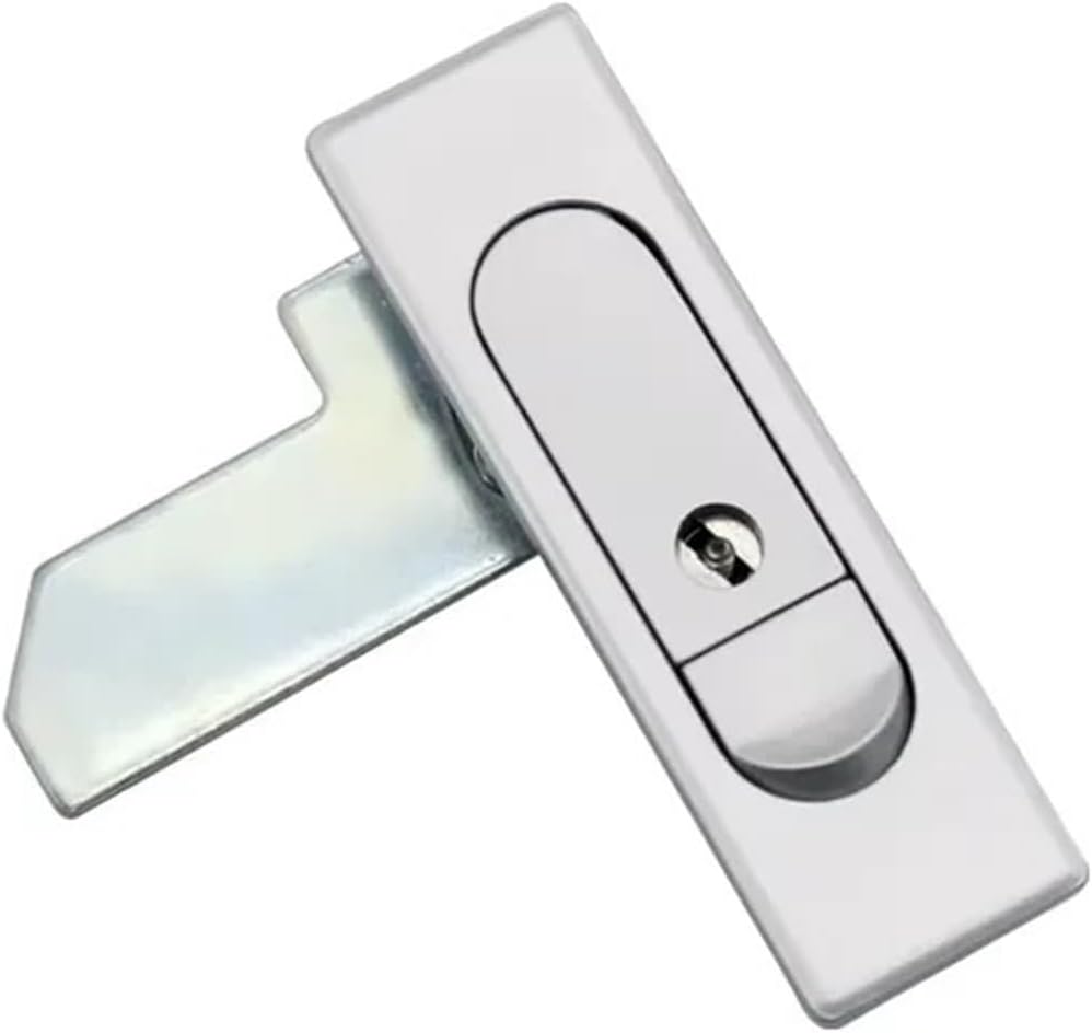 Zinc Alloy Flat Lock Commonly Used for Electrical Cabinet Distribution Box Door Industrial Equipment 1Pcs(with Lock)