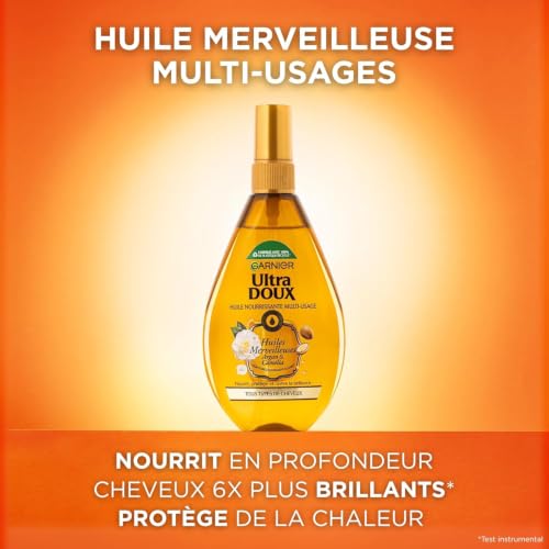 Garnier Ultra Doux Huile Merveilleuse Argan Camélia Tous Cheveux 150ml