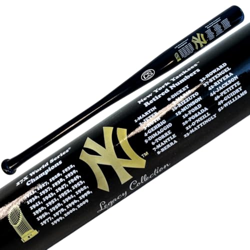 NIKCO SPORTS Yankees Legacy World Series Championship Bat | Legacy Collection | Championships & Retired Numbers | Exclusive New York Collectible Fan Gift Memorabilia