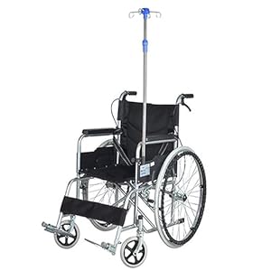 YLLSMGS Infusionsständer für Rollstuhl 4 Haken