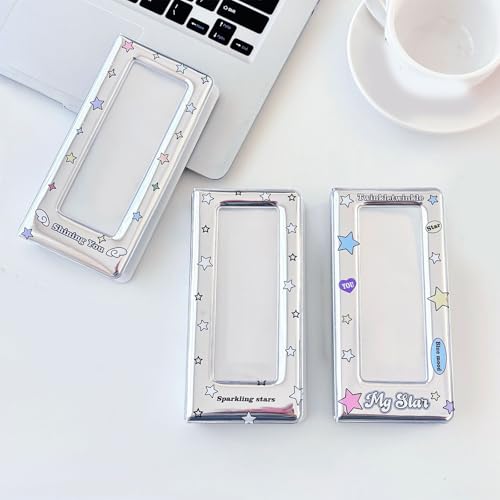 Álbum fotográfico con diseño de estrellas coloridas para tiras de fotos, fiestas o bodas, 20 fundas transparentes, capacidad para 40 fotos miniatura 4